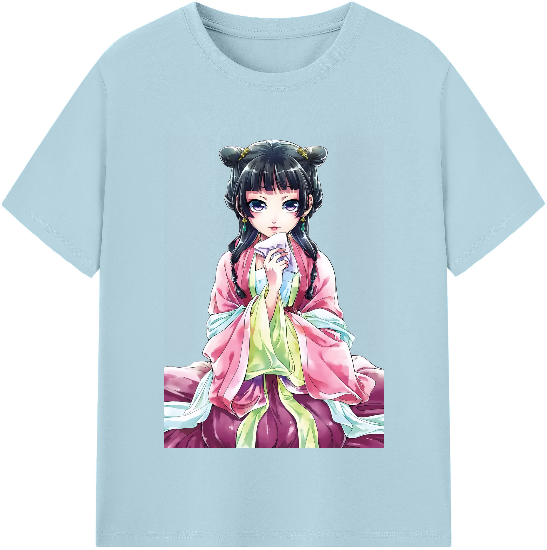 （画像用） 薬屋のひとりごと The Apothecary Diaries 綿100％半袖Tシャツ（フロントプリント）
